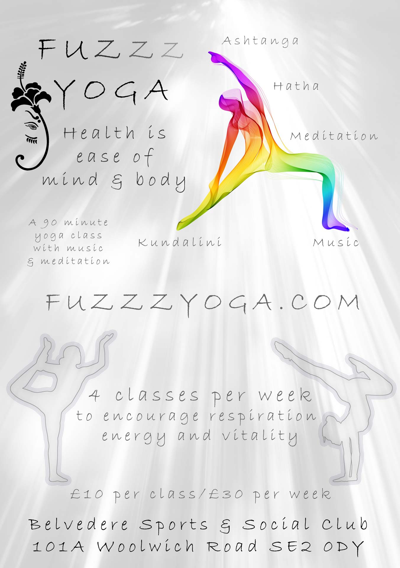 Fuzzz Yoga Flyer Front