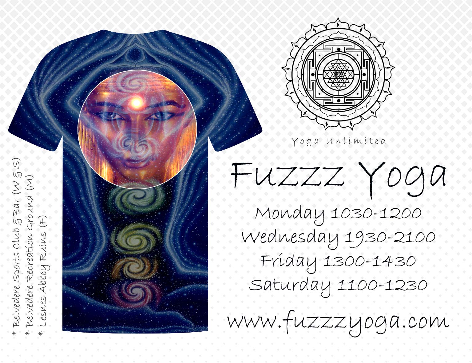 Fuzzz Yoga (Abbey Wood & Belvedere) Flyer August 2021